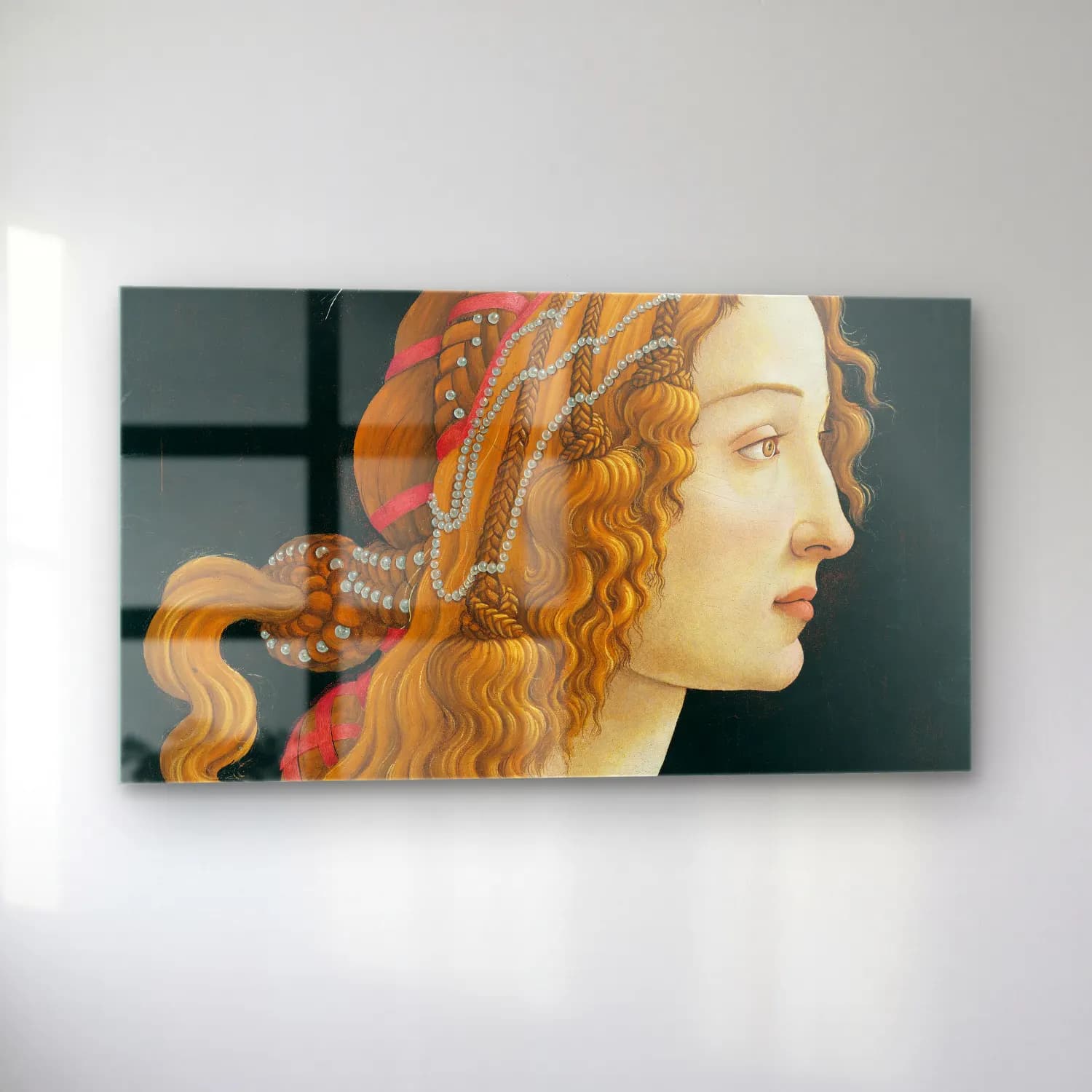 Sandro Botticelli – Idealized Portrait of a Lady Portrait of Simonetta Vespucci… cam tablo — sol açıdan görünüm
