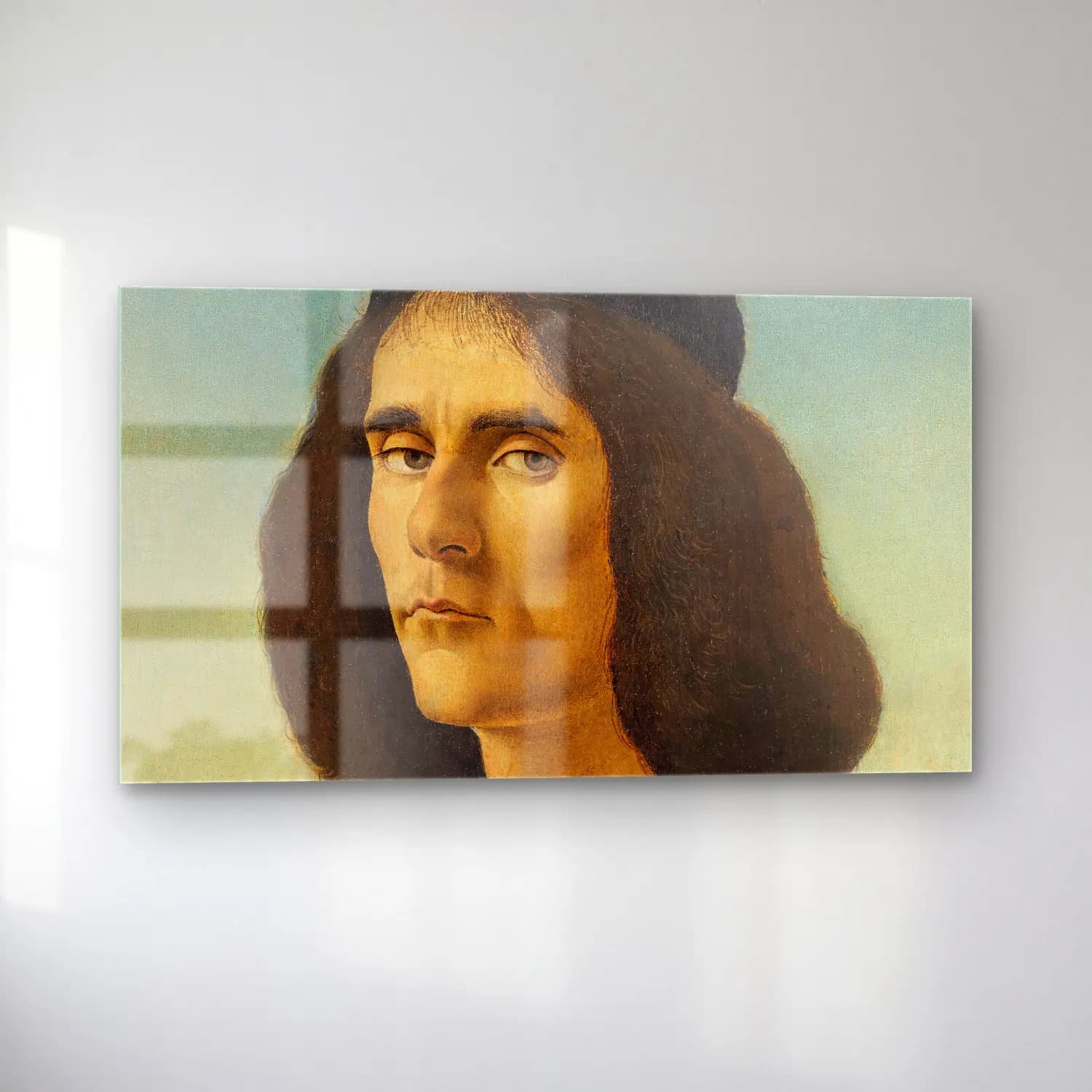 Sandro Botticelli – Michael Tarchaniota Marullus cam tablo — sol açıdan görünüm