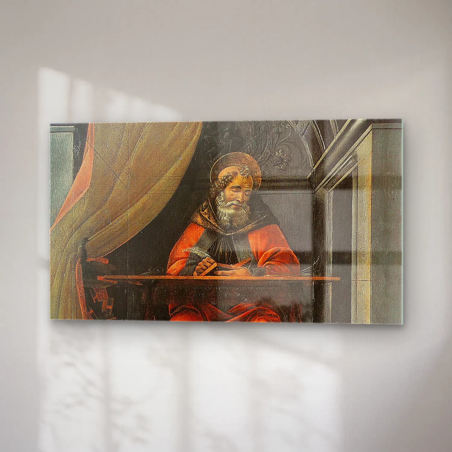 Sandro Botticelli – St Augustin dans son cabinet de travail cam tablo — sağ açıdan görünüm