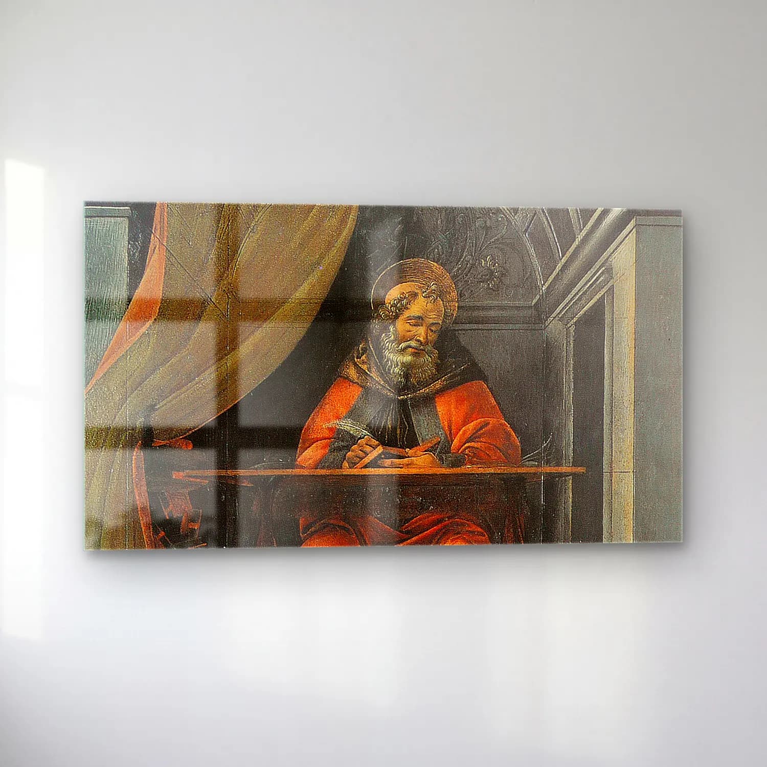 Sandro Botticelli – St Augustin dans son cabinet de travail cam tablo — sol açıdan görünüm