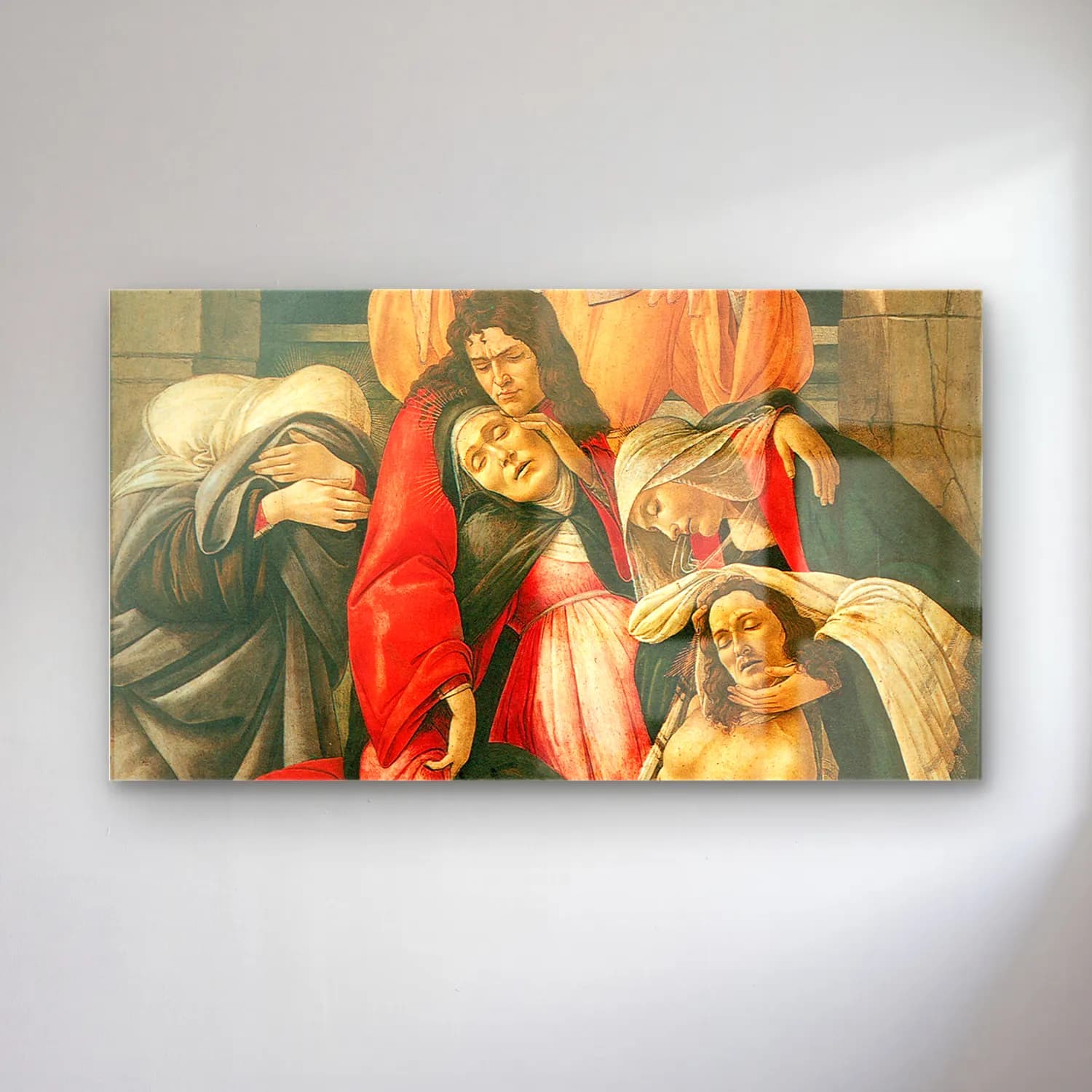 Sandro Botticelli – The Lamentation over the Dead Christ cam tablo — Sandro Botticelli – The Lamentation over the Dead Christ — yağlı boya dini sahne