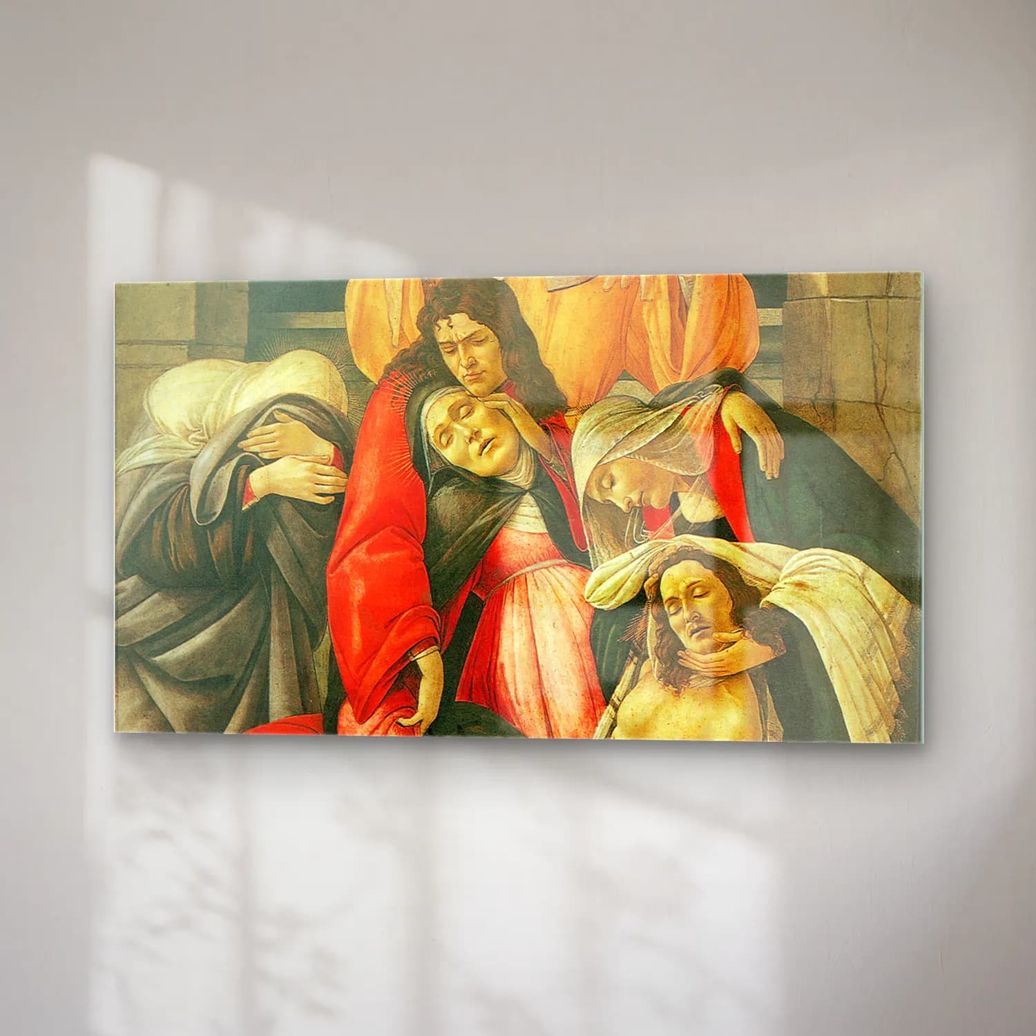 Sandro Botticelli – The Lamentation over the Dead Christ cam tablo — sağ açıdan görünüm