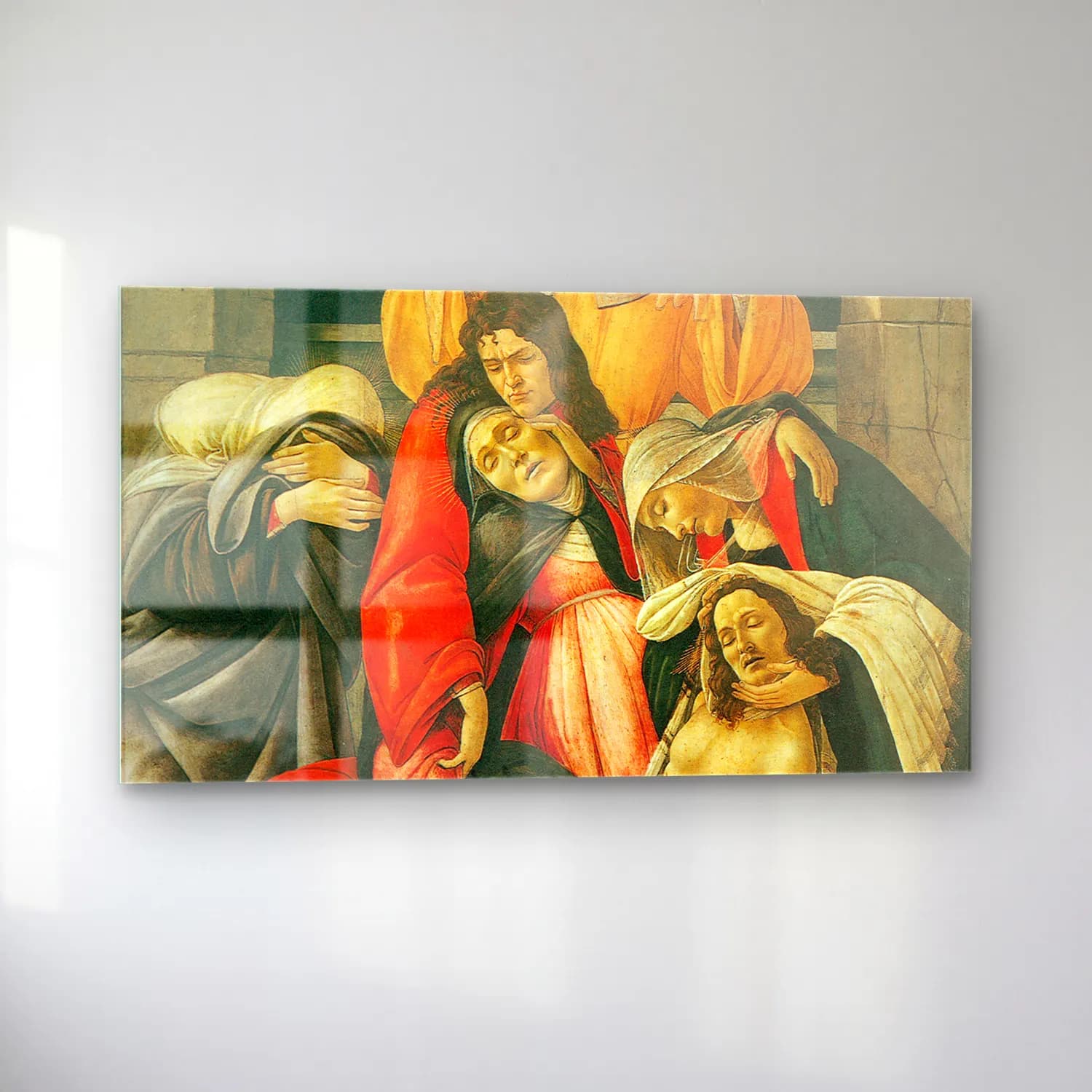 Sandro Botticelli – The Lamentation over the Dead Christ cam tablo — sol açıdan görünüm