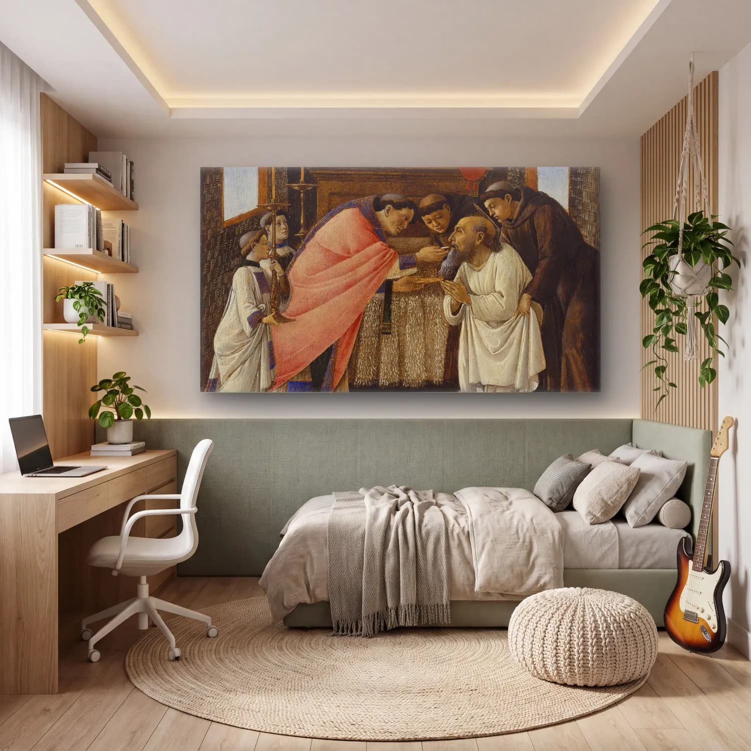 Sandro Botticelli – The Last Communion of Saint Jerome cam tablo — genç odasında