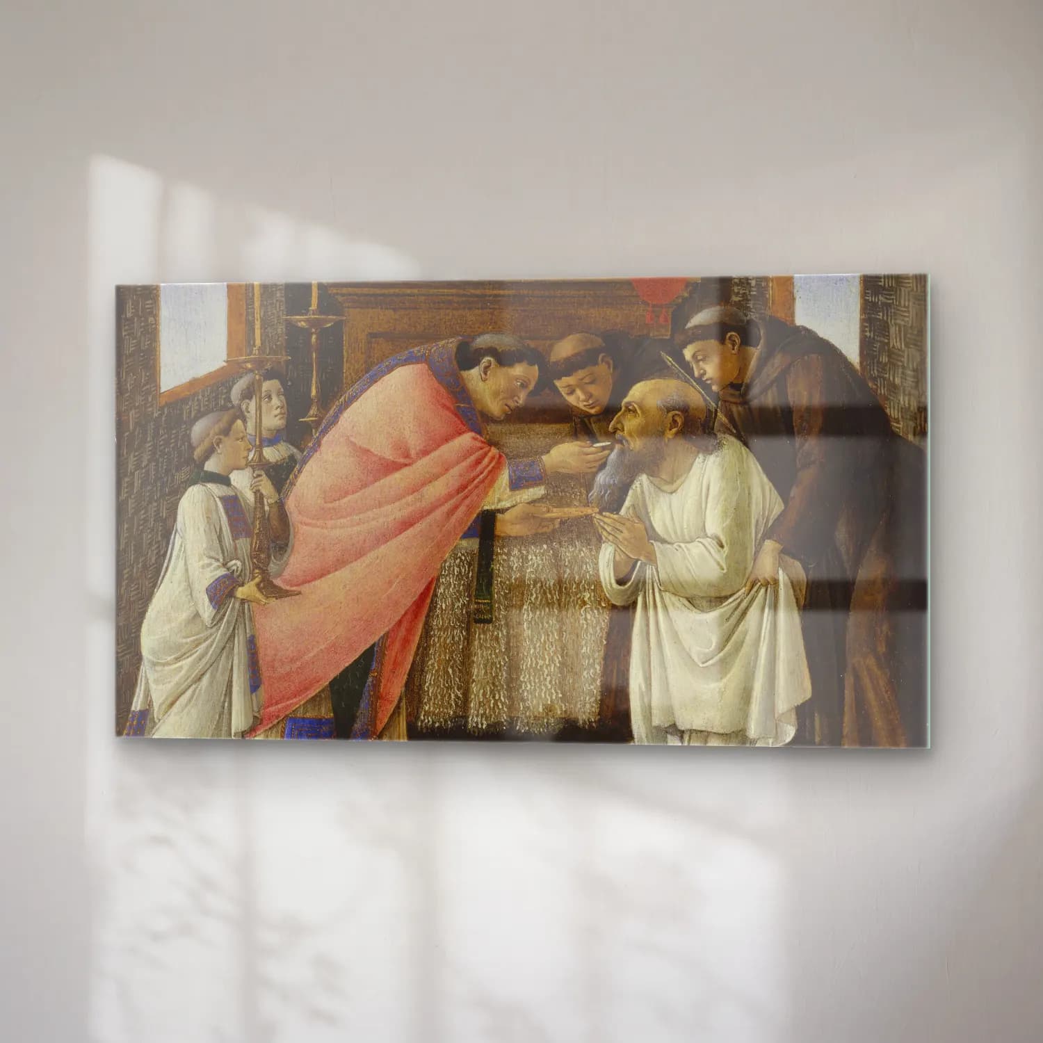 Sandro Botticelli – The Last Communion of Saint Jerome cam tablo — sağ açıdan görünüm