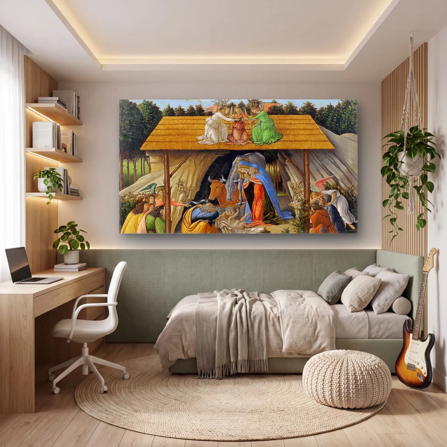 Sandro Botticelli – The Mystical Nativity cam tablo — genç odasında