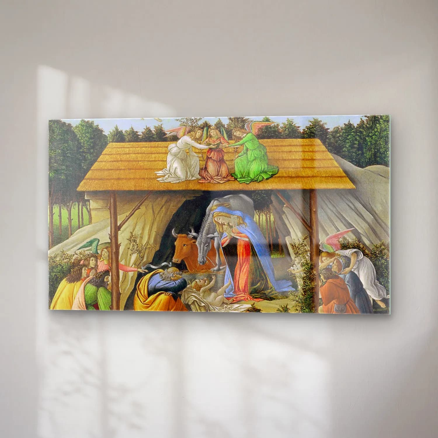 Sandro Botticelli – The Mystical Nativity cam tablo — sağ açıdan görünüm