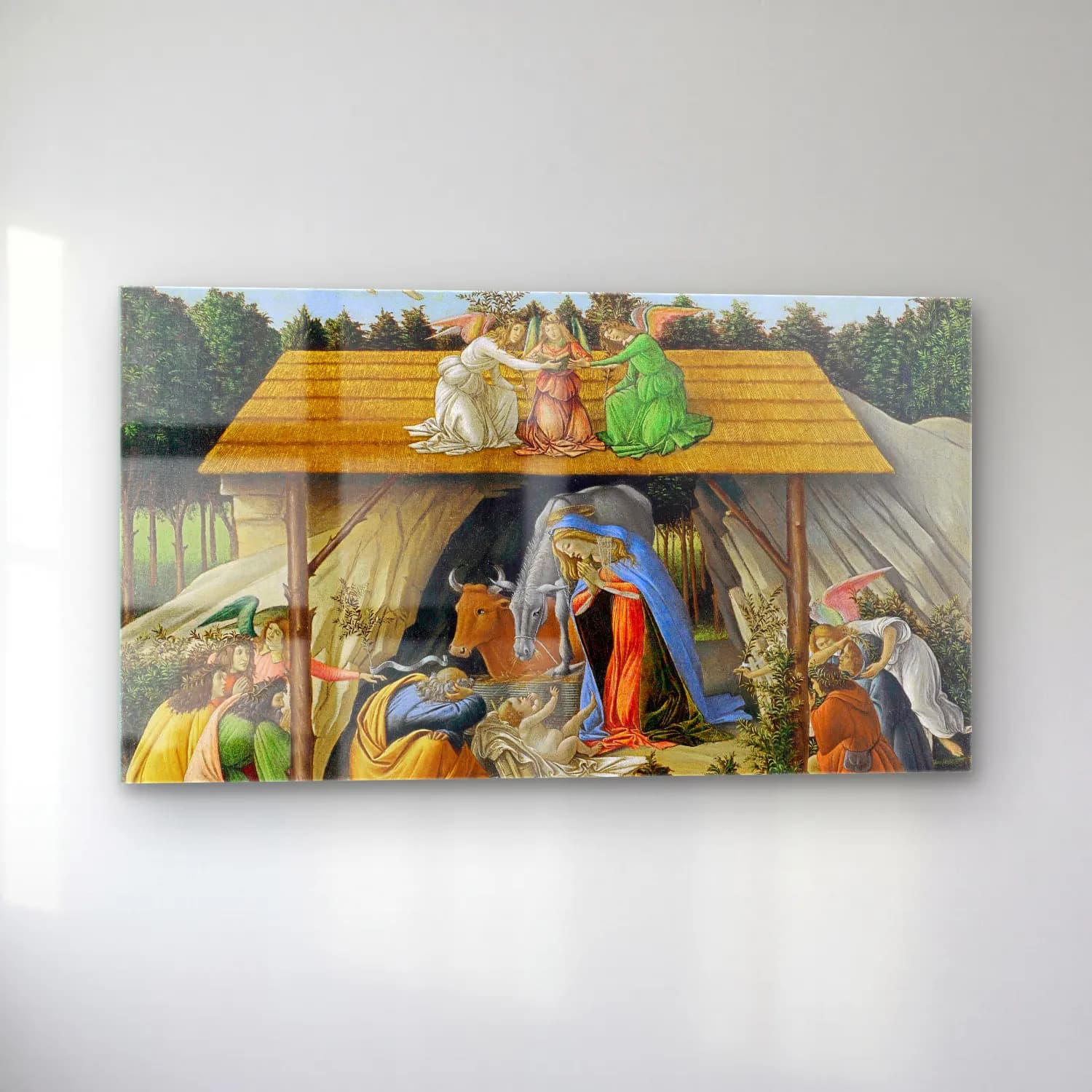 Sandro Botticelli – The Mystical Nativity cam tablo — sol açıdan görünüm