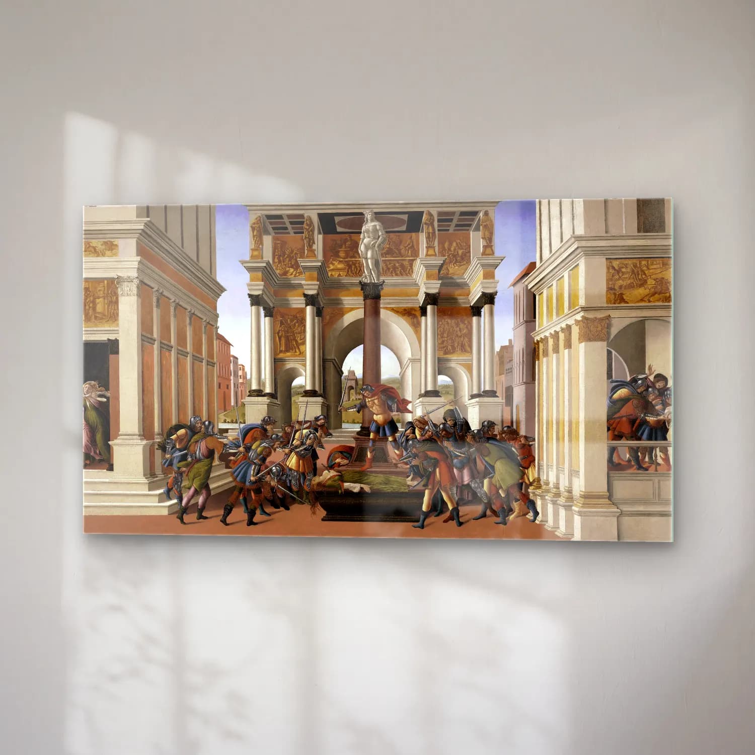 Sandro Botticelli – The Story of Lucretia cam tablo — sağ açıdan görünüm