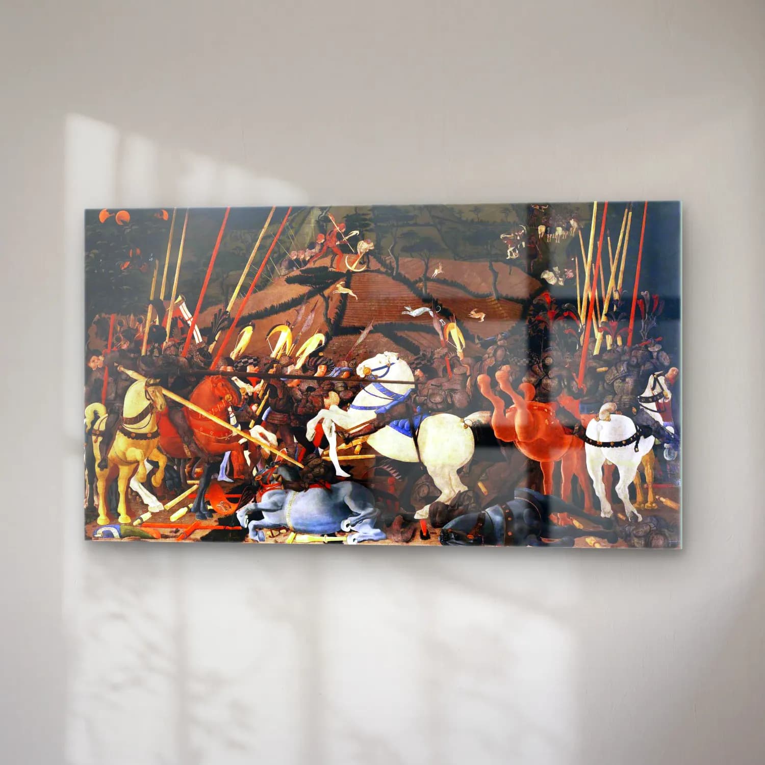 Paolo Uccello – Bernardino della Ciarda Thrown off his Horse cam tablo — sağ açıdan görünüm