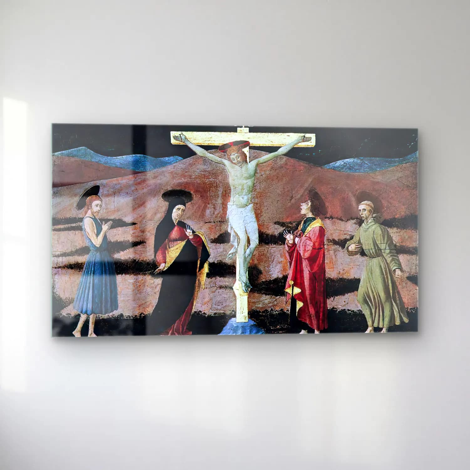Paolo Uccello – Crucifixion cam tablo — sol açıdan görünüm