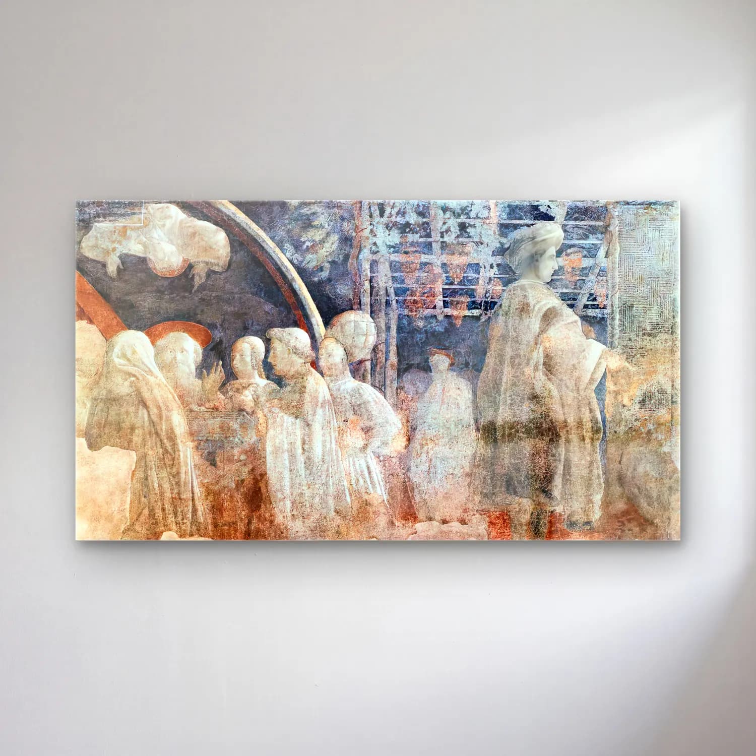 Paolo Uccello – Noah s Sacrifice and Noah s Drunkenness cam tablo — Paolo Uccello – Noah s Sacrifice and Noah s Drunkenness — empresyonist dini sahne