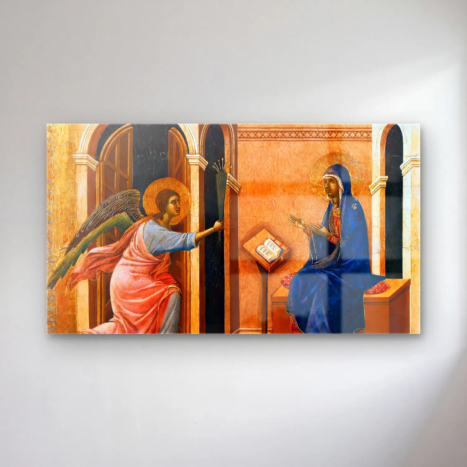Duccio di Buoninsegna – Announcement of Death to the Virgin (panel 1) cam tablo — Duccio di Buoninsegna – Announcement of Death to the Virgin (panel 1) — empresyonist dini sahne