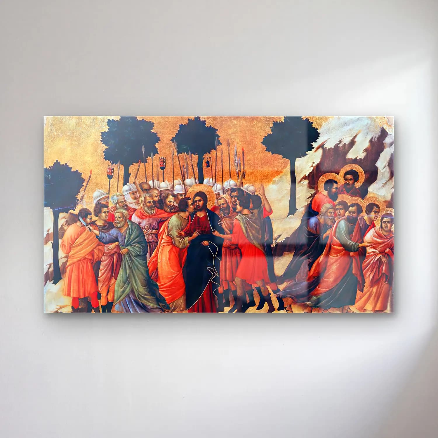 Duccio di Buoninsegna – Christ Taken Prisoner (scene 7) cam tablo — Duccio di Buoninsegna – Christ Taken Prisoner (scene 7) — empresyonist dini sahne