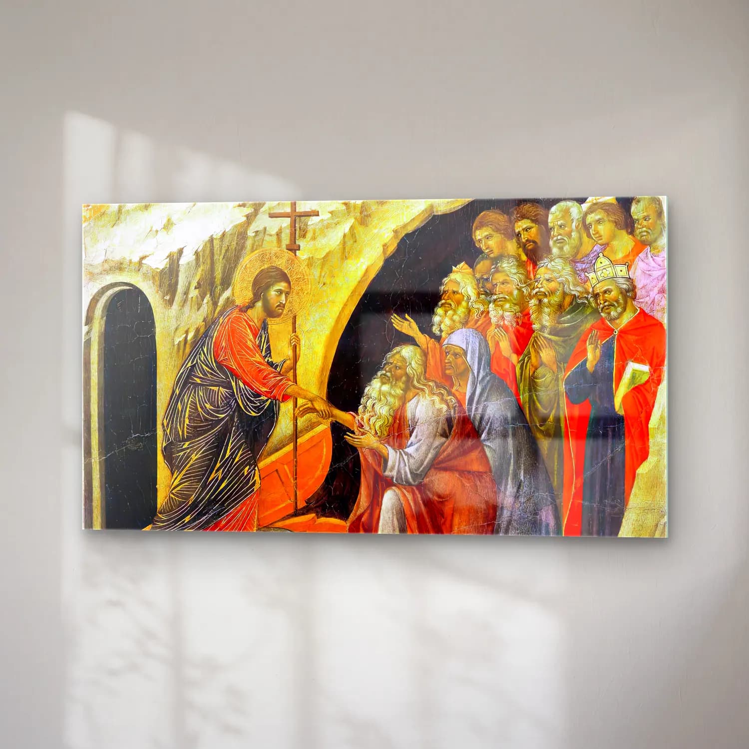 Duccio di Buoninsegna – Christ in Limbo (scene 24) cam tablo — sağ açıdan görünüm