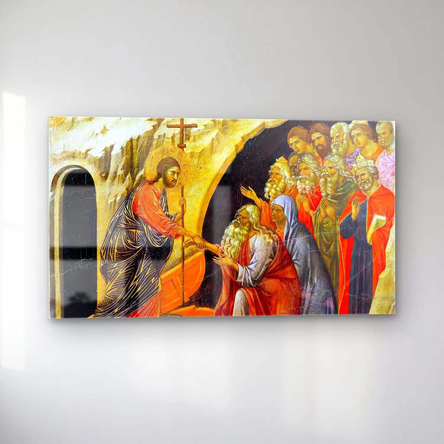 Duccio di Buoninsegna – Christ in Limbo (scene 24) cam tablo — sol açıdan görünüm