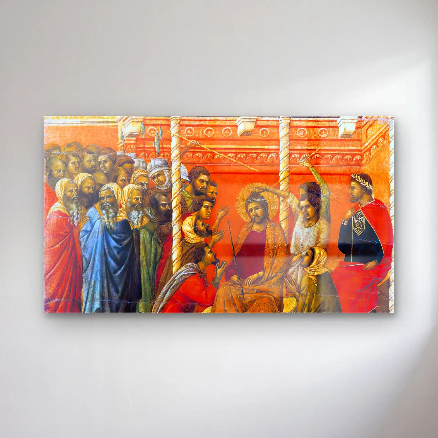 Duccio di Buoninsegna – Crown of Thorns (scene 17) cam tablo — Duccio di Buoninsegna – Crown of Thorns (scene 17) — empresyonist dini sahne