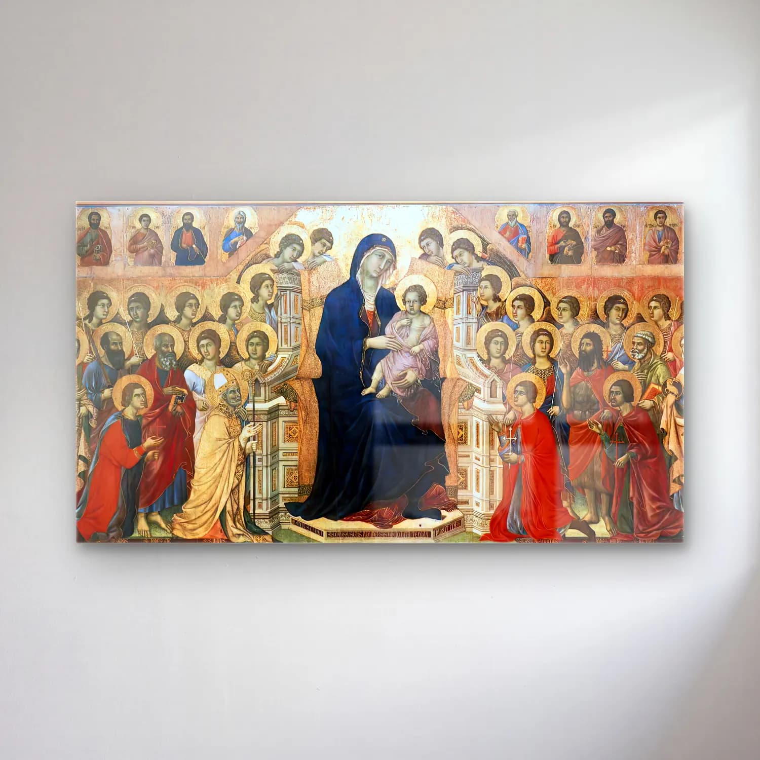 Duccio di Buoninsegna – Maestà (Madonna with Angels and Saints) cam tablo — Duccio di Buoninsegna – Maestà (Madonna with Angels and Saints) — empresyonist dini sahne