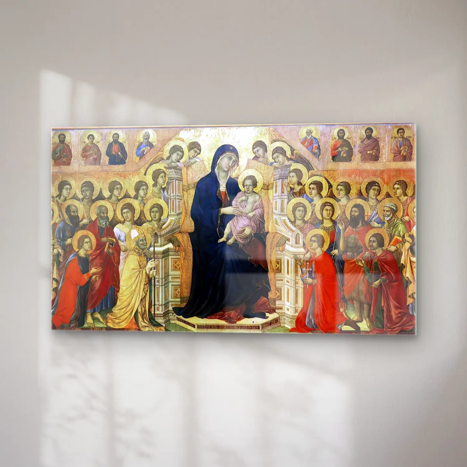 Duccio di Buoninsegna – Maestà (Madonna with Angels and Saints) cam tablo — sağ açıdan görünüm