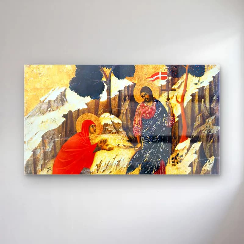Duccio di Buoninsegna – Noli me tangere (scene 25) cam tablo — Duccio di Buoninsegna – Noli me tangere (scene 25) — vintage dini sahne