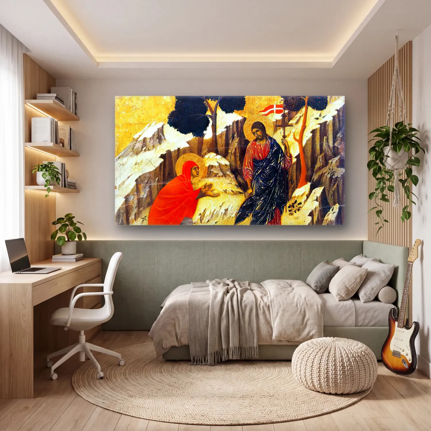 Duccio di Buoninsegna – Noli me tangere (scene 25) cam tablo — genç odasında