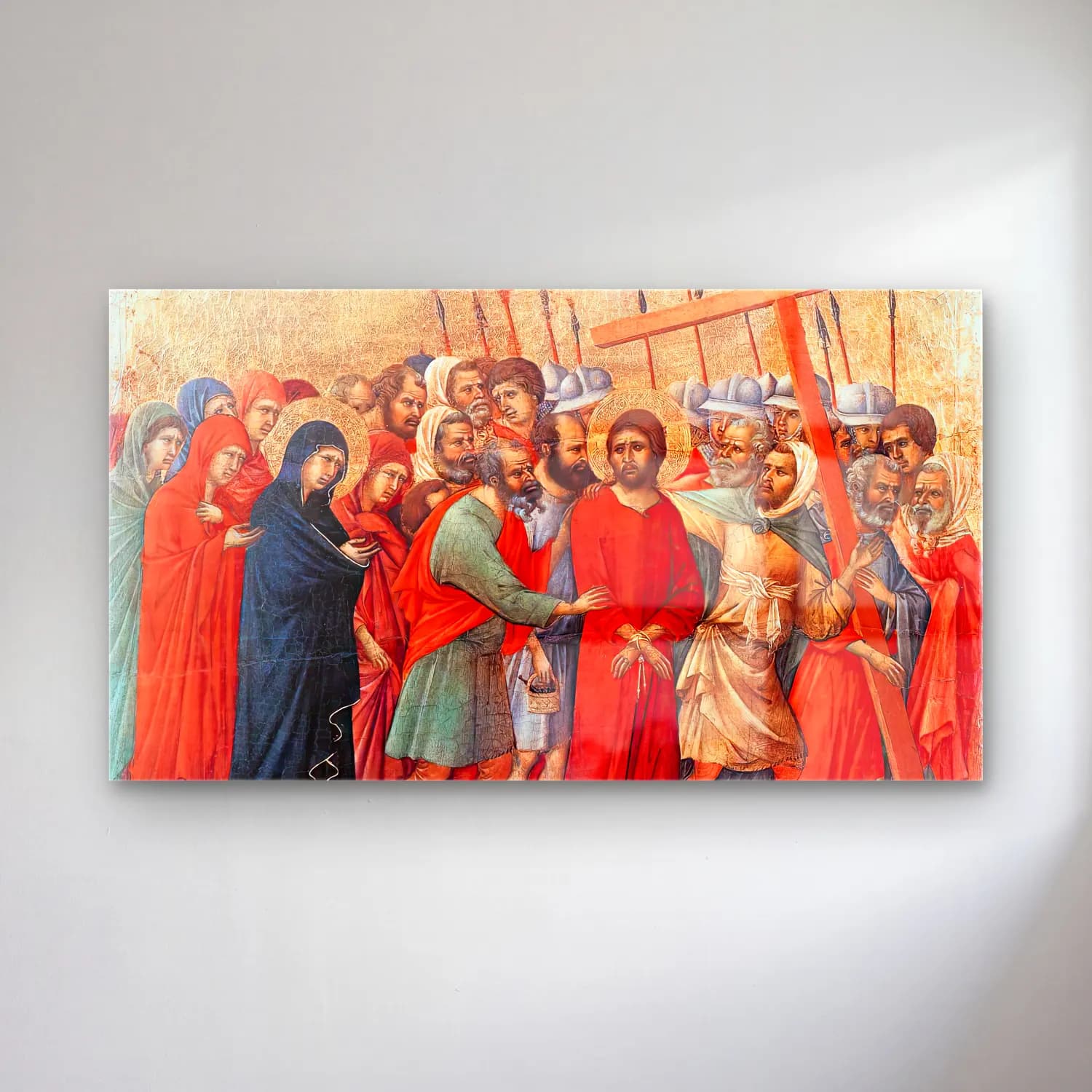 Duccio di Buoninsegna – Way to Calvary (scene 19) cam tablo — Duccio di Buoninsegna – Way to Calvary (scene 19) — empresyonist dini sahne