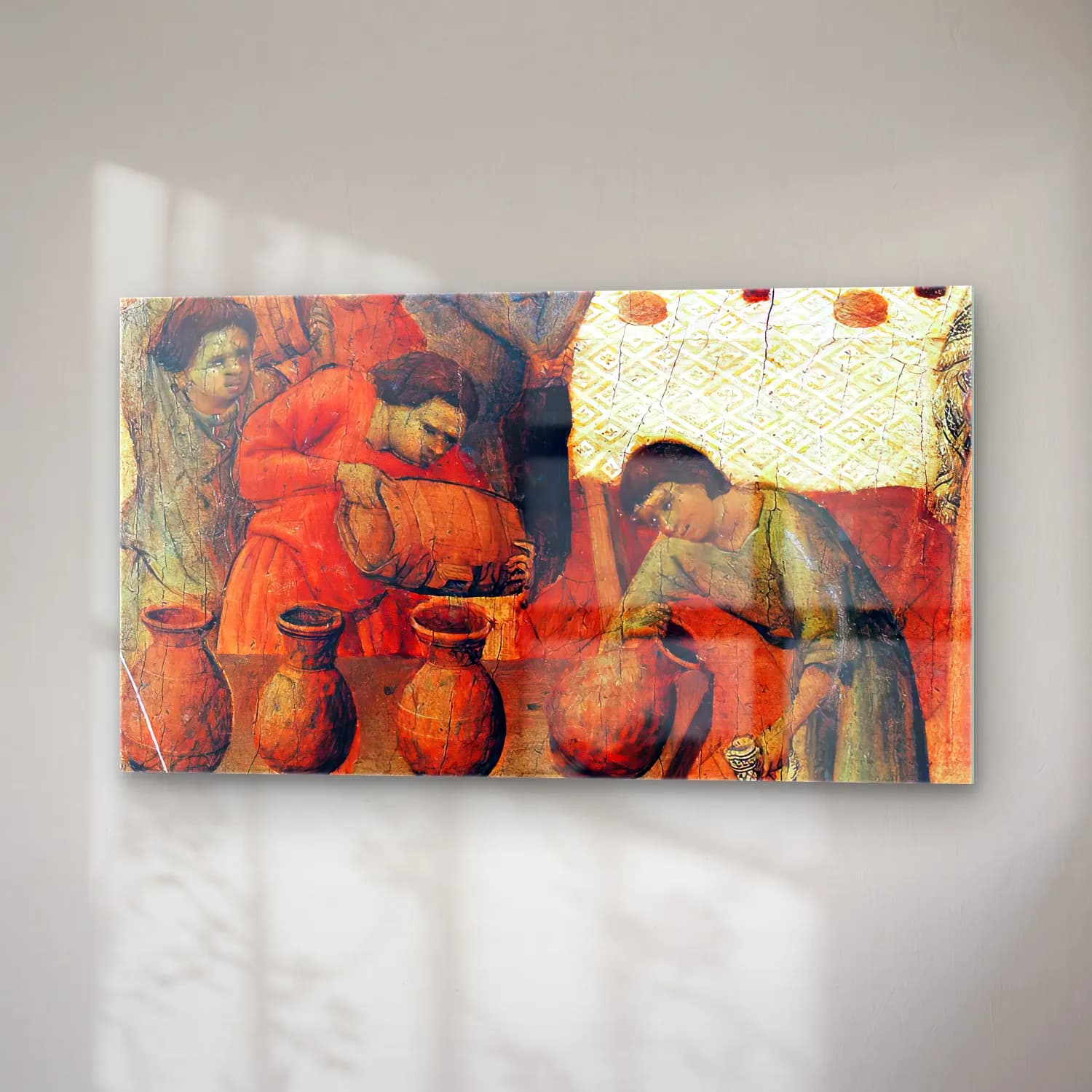 Duccio di Buoninsegna – Wedding at Cana (detail) cam tablo — sağ açıdan görünüm