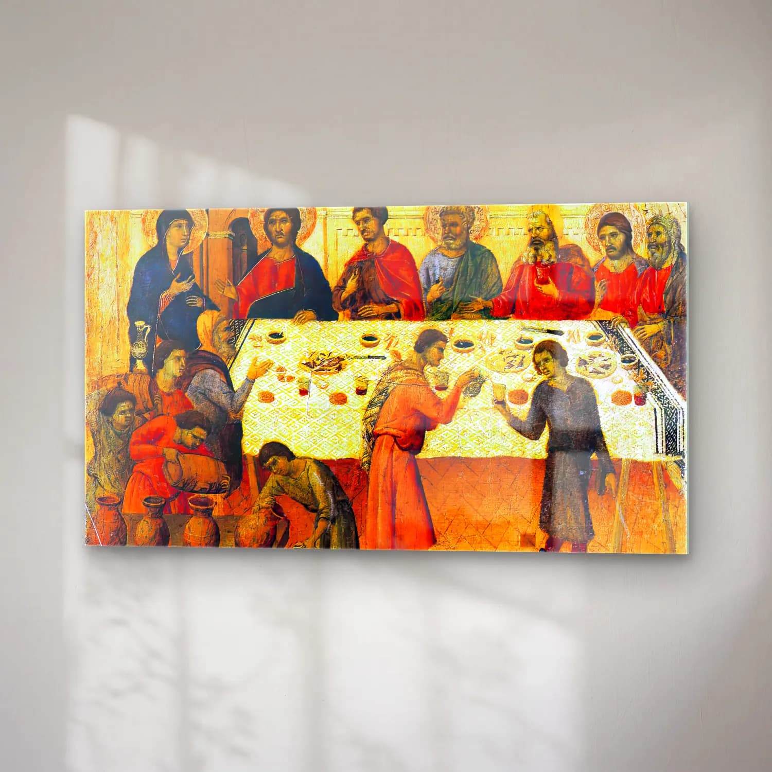 Duccio di Buoninsegna – Wedding at Cana (scene 5) cam tablo — sağ açıdan görünüm