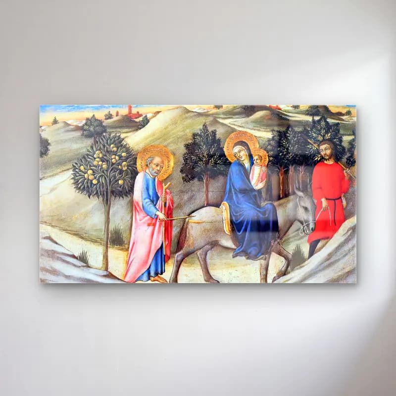 Sano di Pietro – Flight to Egypt cam tablo — Sano di Pietro – Flight to Egypt — vintage dini sahne