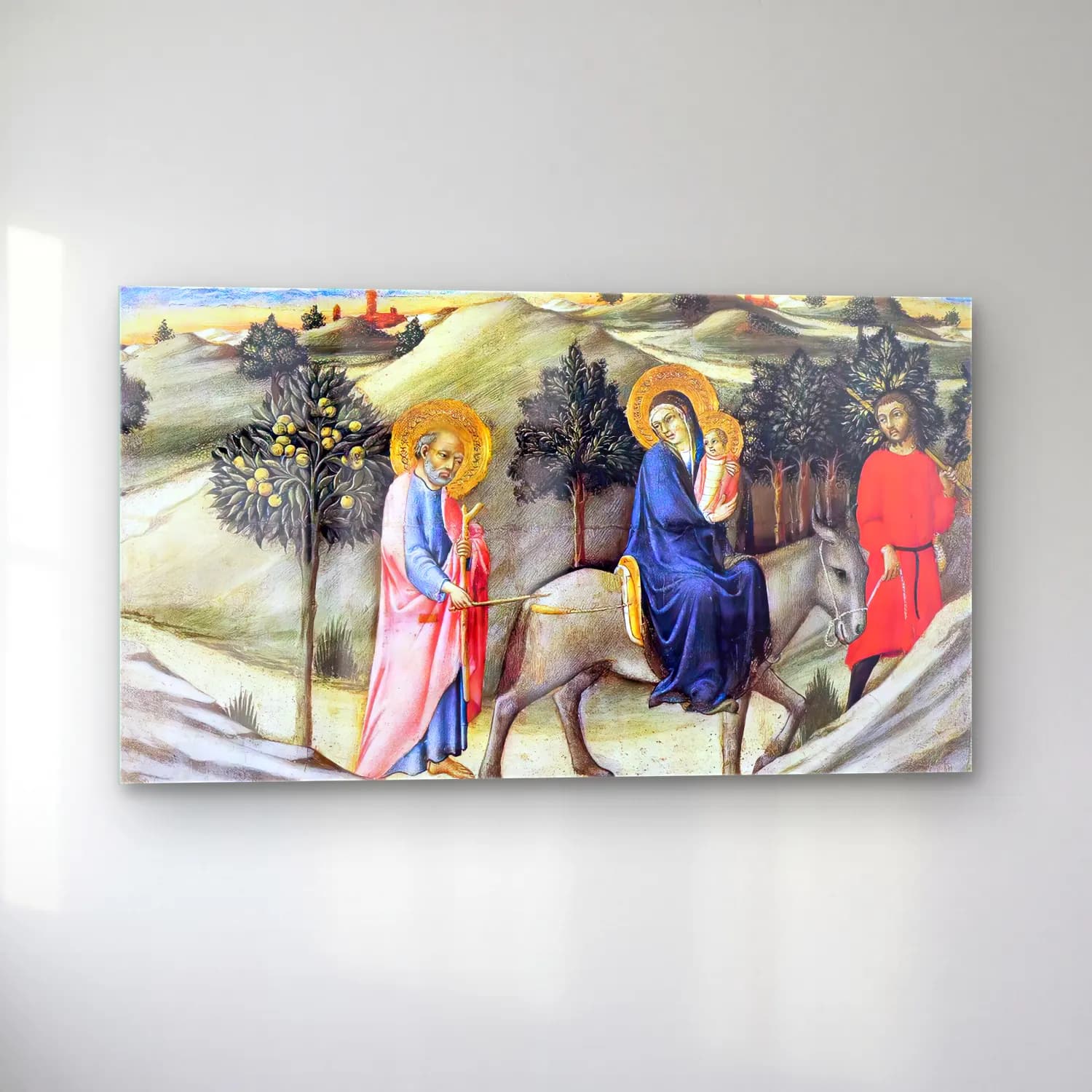 Sano di Pietro – Flight to Egypt cam tablo — sol açıdan görünüm