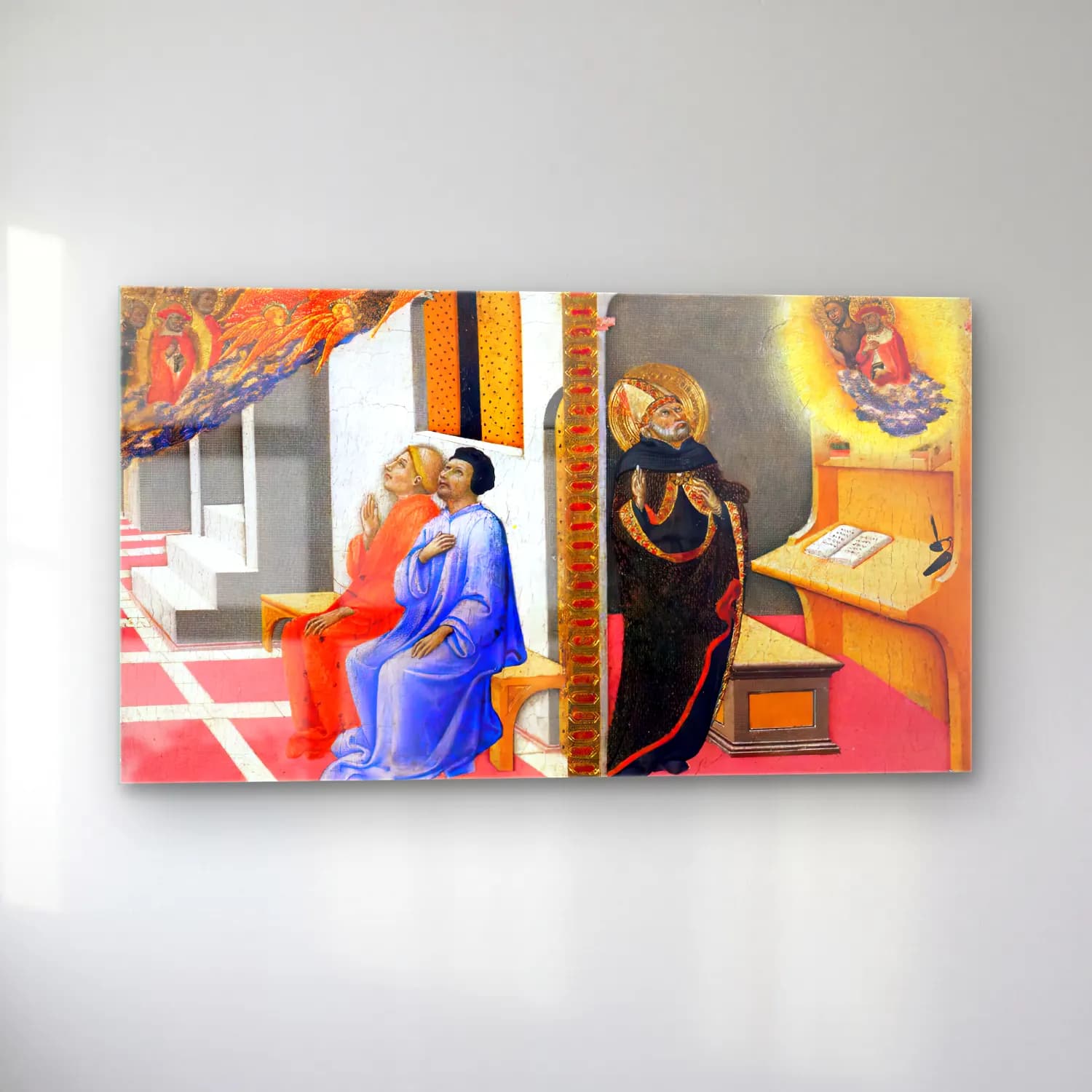 Sano di Pietro – Scenes from the Life of St Jerome cam tablo — sol açıdan görünüm