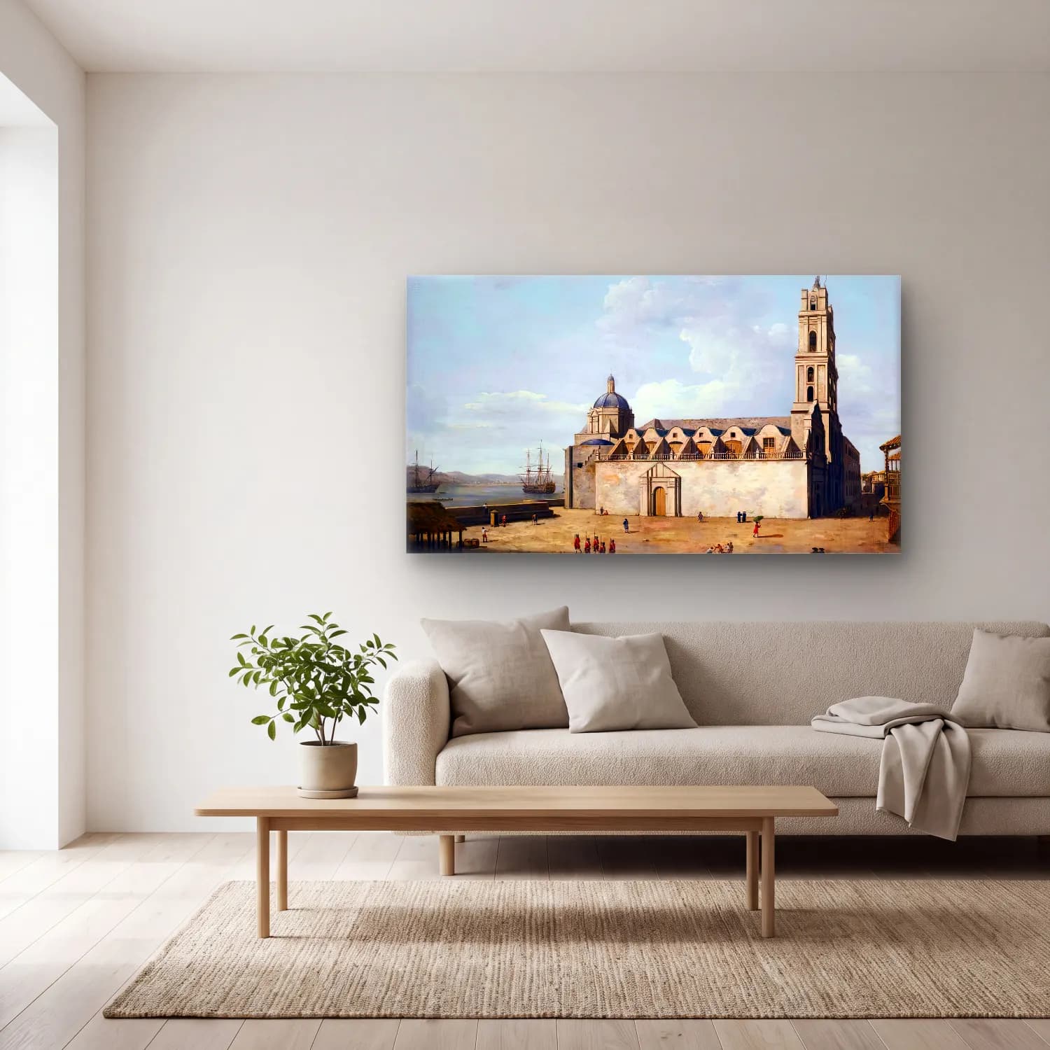 Dominic Serres – The Cathedral at Havana, August-September cam tablo — açık renk salonda