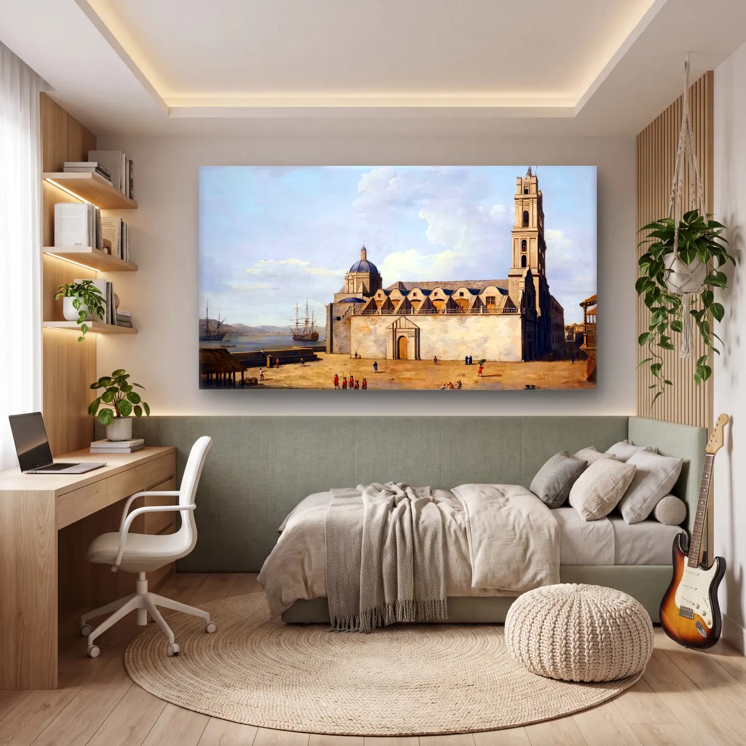Dominic Serres – The Cathedral at Havana, August-September cam tablo — genç odasında