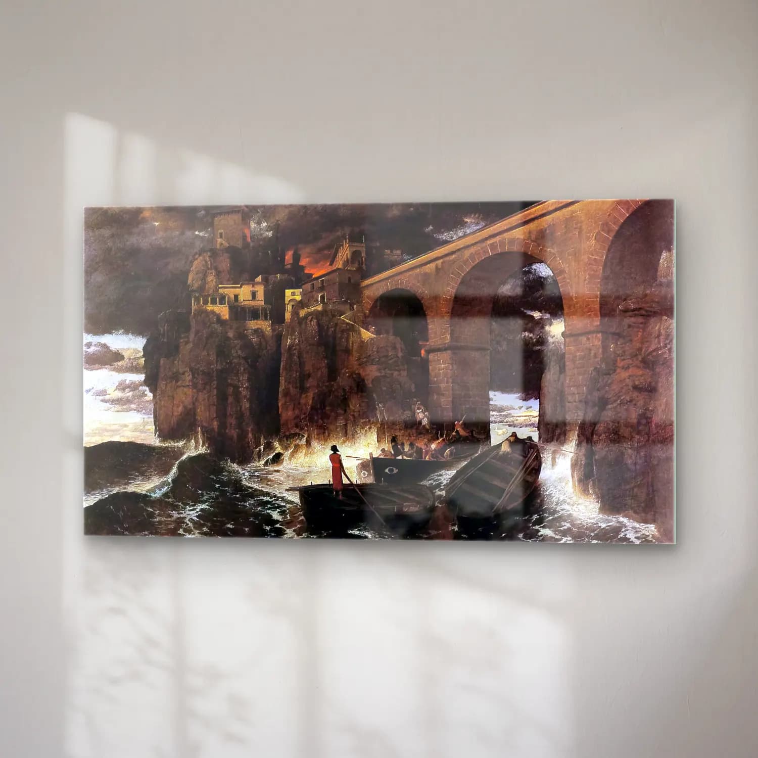 Arnold Böcklin – Attack cam tablo — sağ açıdan görünüm