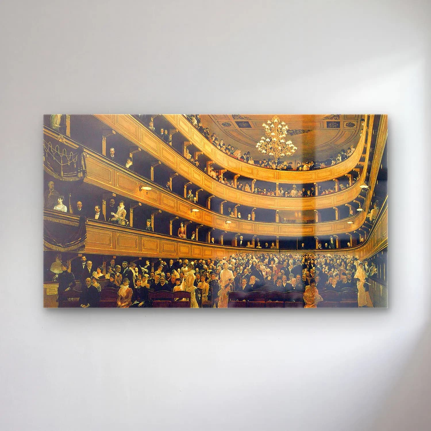 Gustav Klimt – Hall cam tablo — Gustav Klimt – Hall — yağlı boya vintage i̇ç mekân