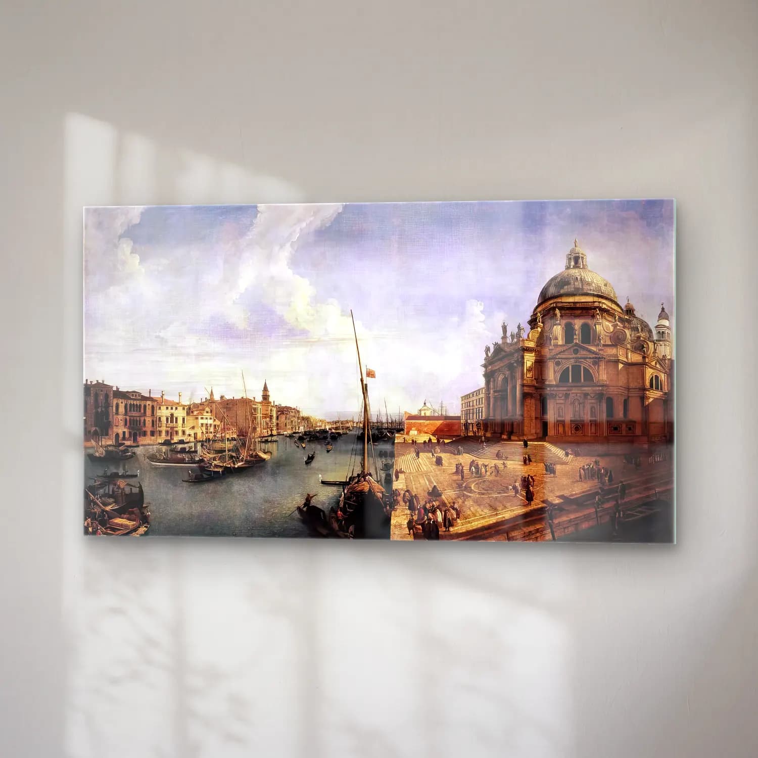 Michele Marieschi – The Grand Canal near the Salute cam tablo — sağ açıdan görünüm