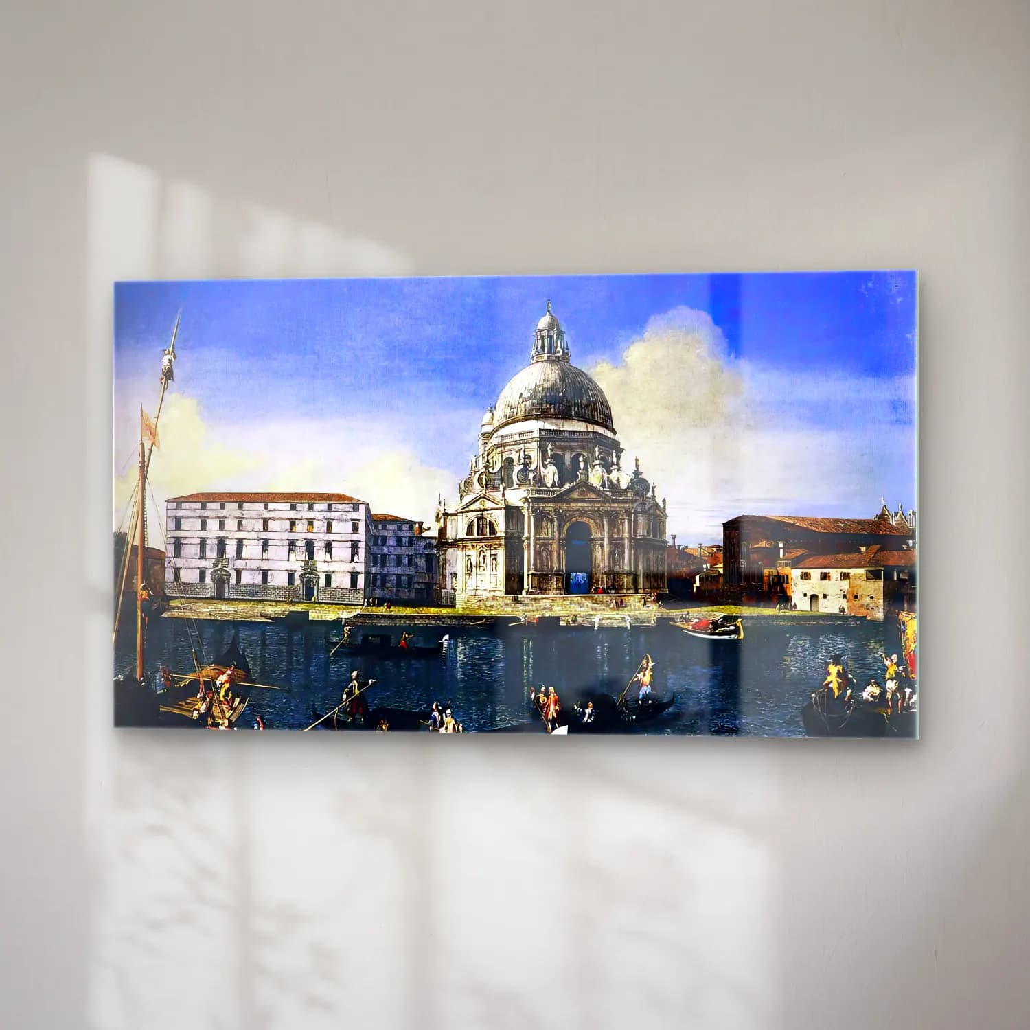 Michele Marieschi – The Grand Canal with Santa Maria della Salute cam tablo — sağ açıdan görünüm