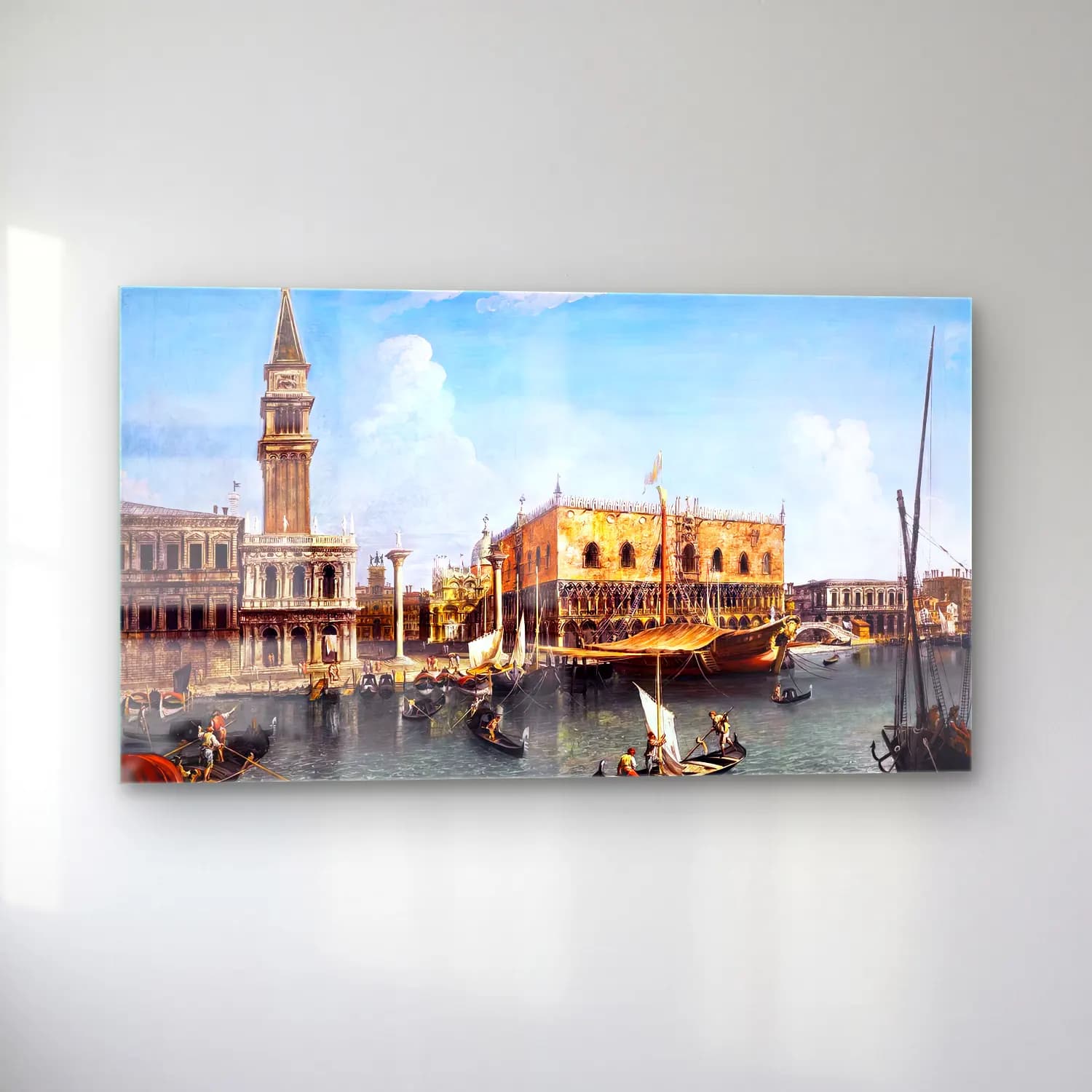 Michele Marieschi – Venice, a View of the Molo from the Bacino cam tablo — sol açıdan görünüm