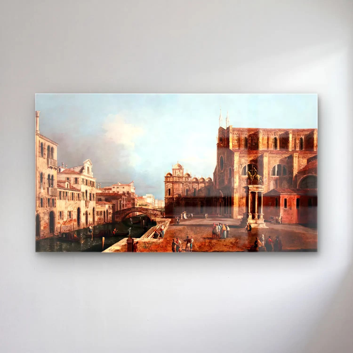 Michele Marieschi – View of Campo Ss. Giovanni e Paolo, Venice cam tablo — Michele Marieschi – View of Campo Ss. Giovanni e Paolo, Venice — yağlı boya katedral