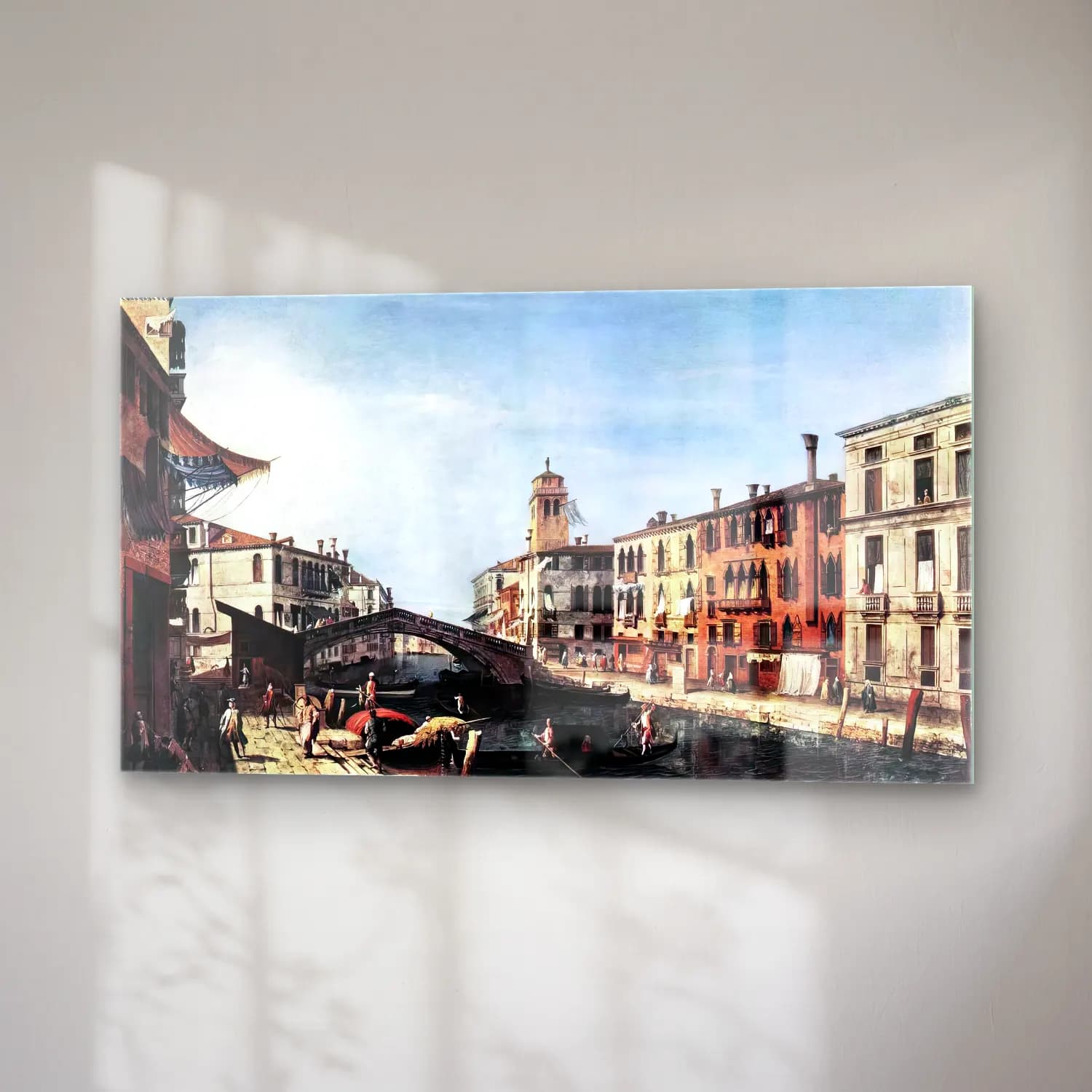 Michele Marieschi – View of the Rio di Cannareggio cam tablo — sağ açıdan görünüm