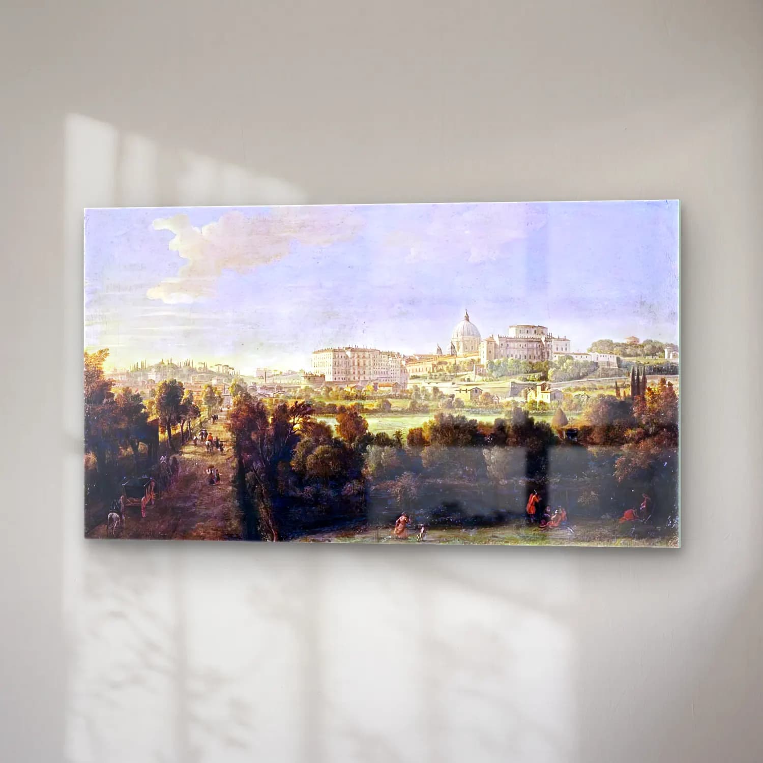 Caspar Andriaans van Wittel – Rome View of St Peter s and the Vatican Seen from Prati Di… cam tablo — sağ açıdan görünüm