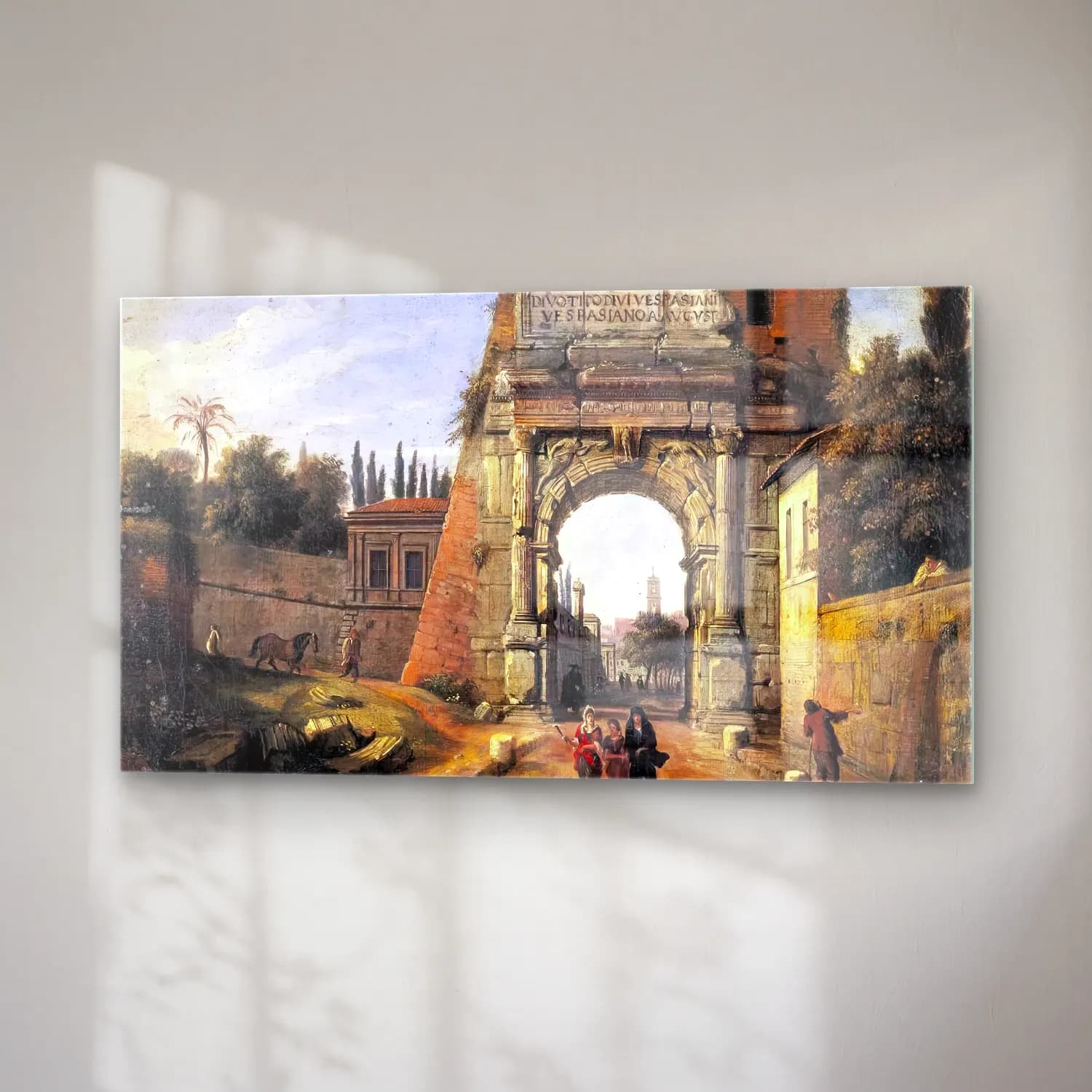 Caspar Andriaans van Wittel – Rome View of the Arch of Titus cam tablo — sağ açıdan görünüm