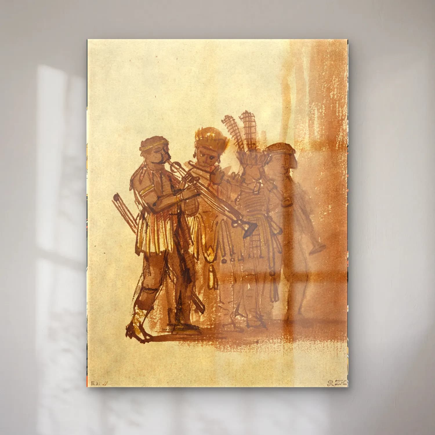 Vintage Savaş Sahnesi No. 7 cam tablo — Vintage Savaş Sahnesi No. 7 — vintage savaş sahnesi