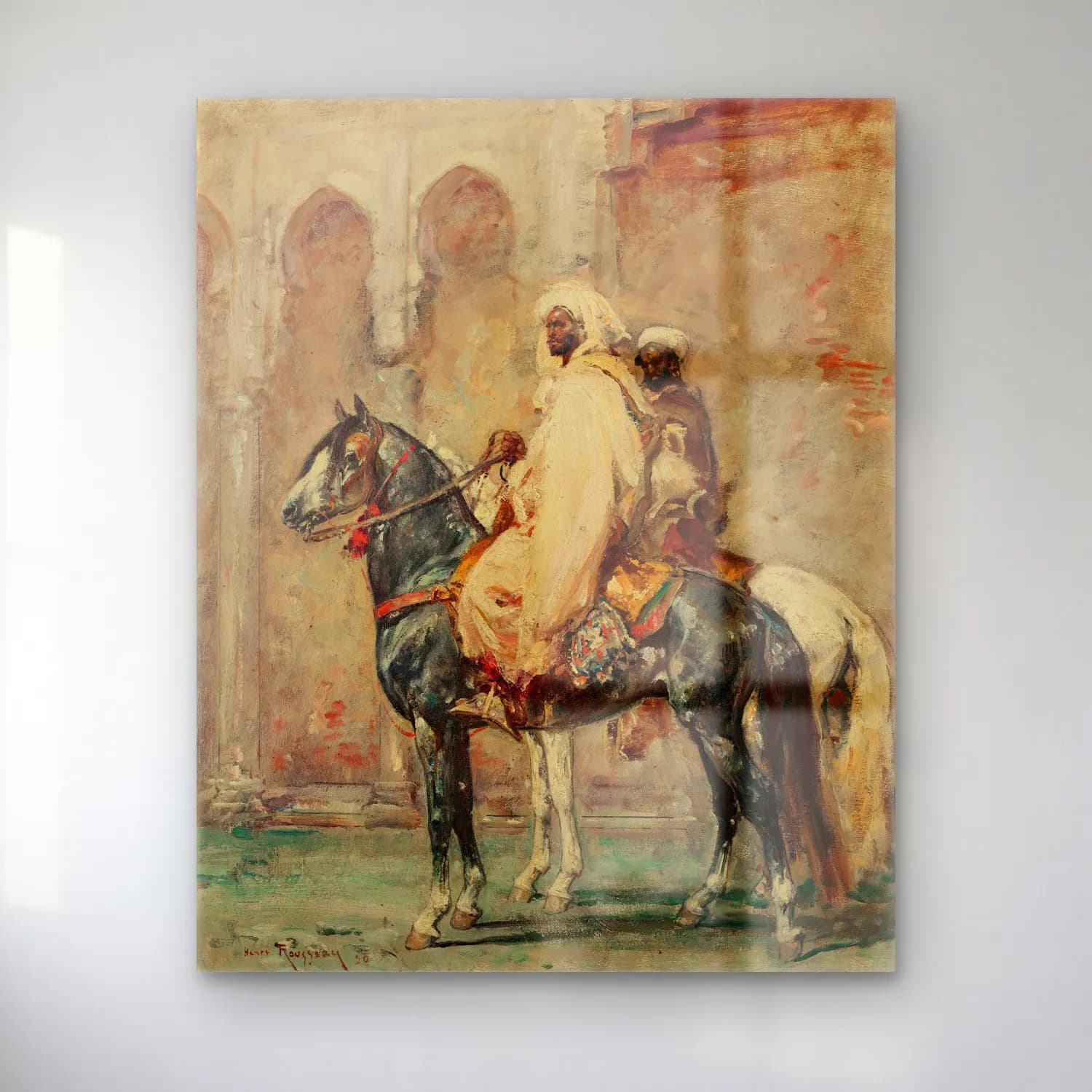 Empresyonist Atlı No. 6 cam tablo — Empresyonist Atlı No. 6 — empresyonist atlı