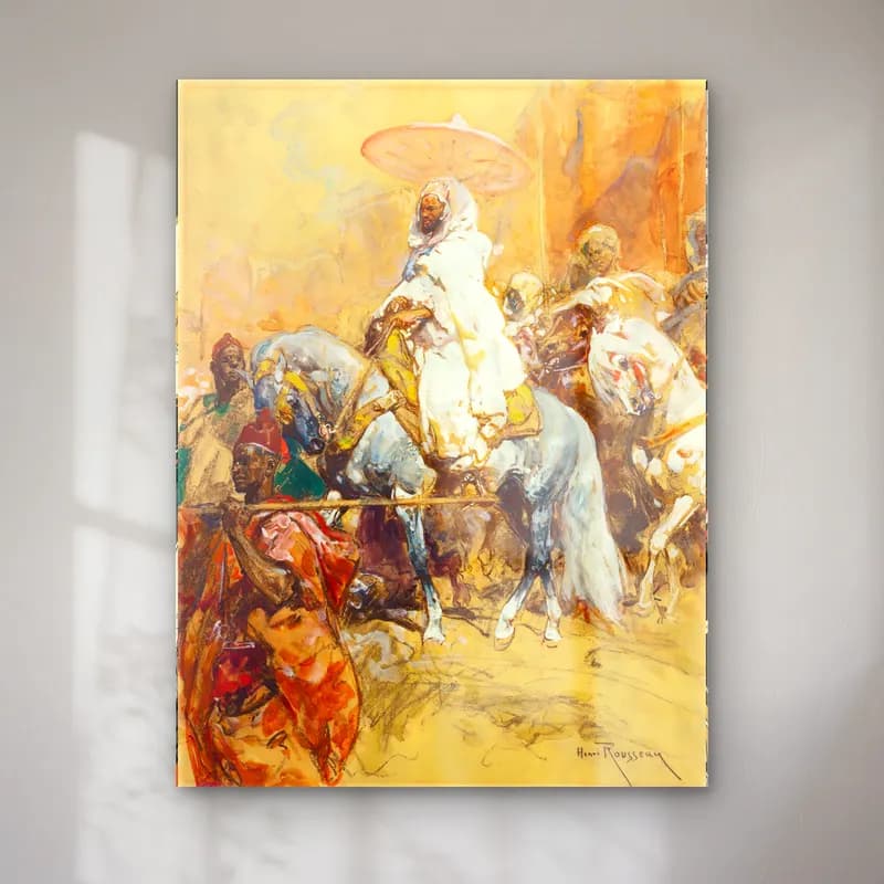 Suluboya Savaş Sahnesi No. 2 cam tablo — Suluboya Savaş Sahnesi No. 2 — suluboya savaş sahnesi