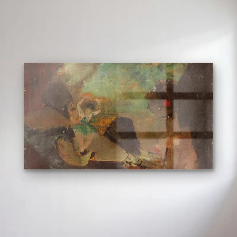 Edgar Degas – The Loge (ca. 1883) cam tablo — Edgar Degas – The Loge (ca. 1883) — empresyonist dansçılar