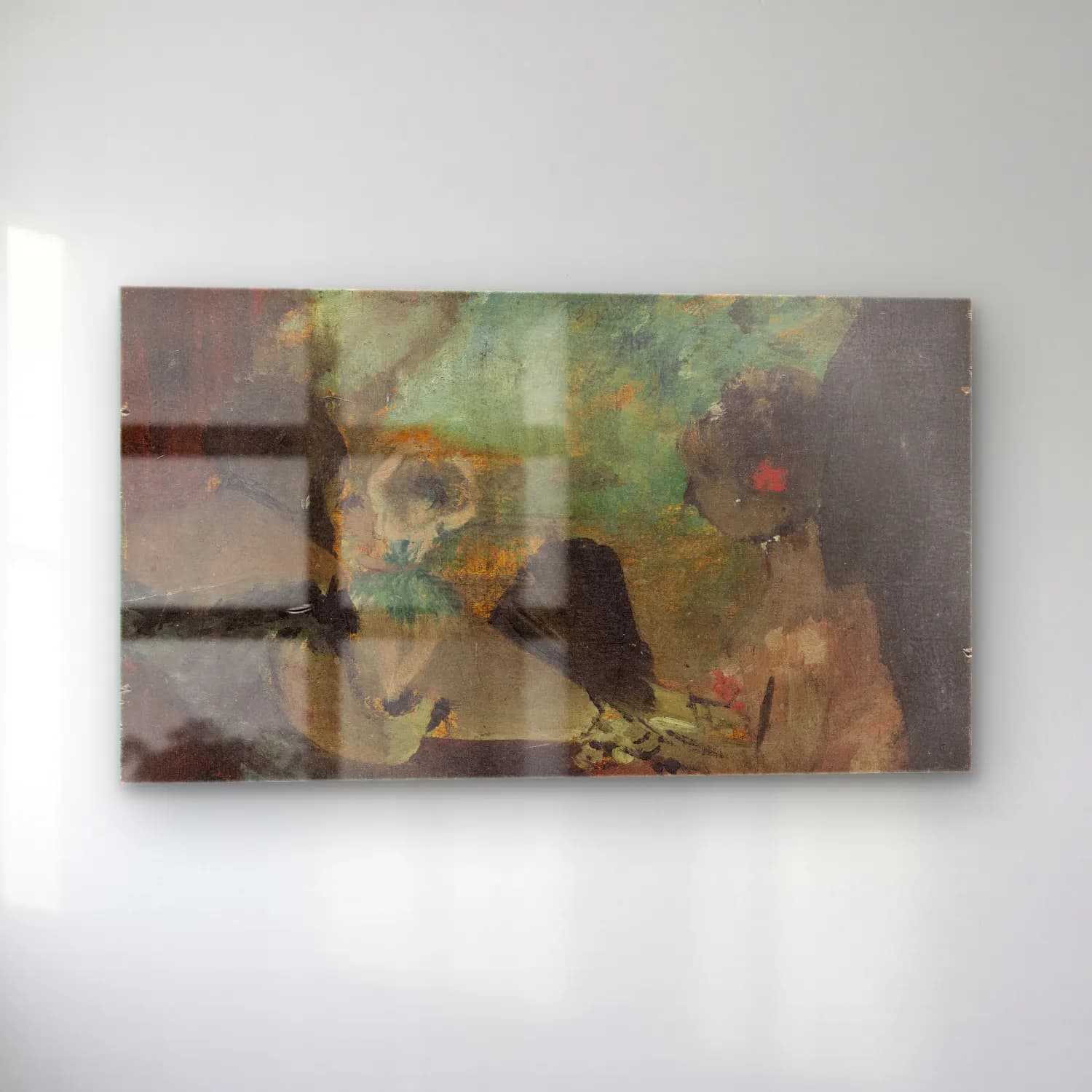 Edgar Degas – The Loge (ca. 1883) cam tablo — sol açıdan görünüm