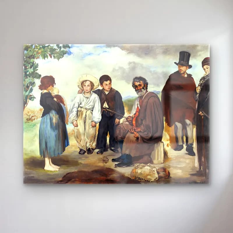 Edouard Manet – The Old Musician cam tablo — Edouard Manet – The Old Musician — empresyonist dini sahne