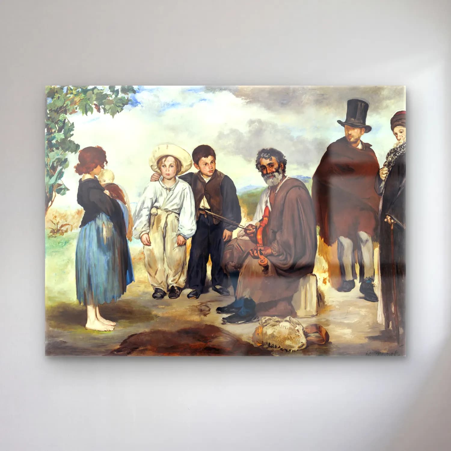 Edouard Manet – The Old Musician cam tablo — Edouard Manet – The Old Musician — empresyonist dini sahne