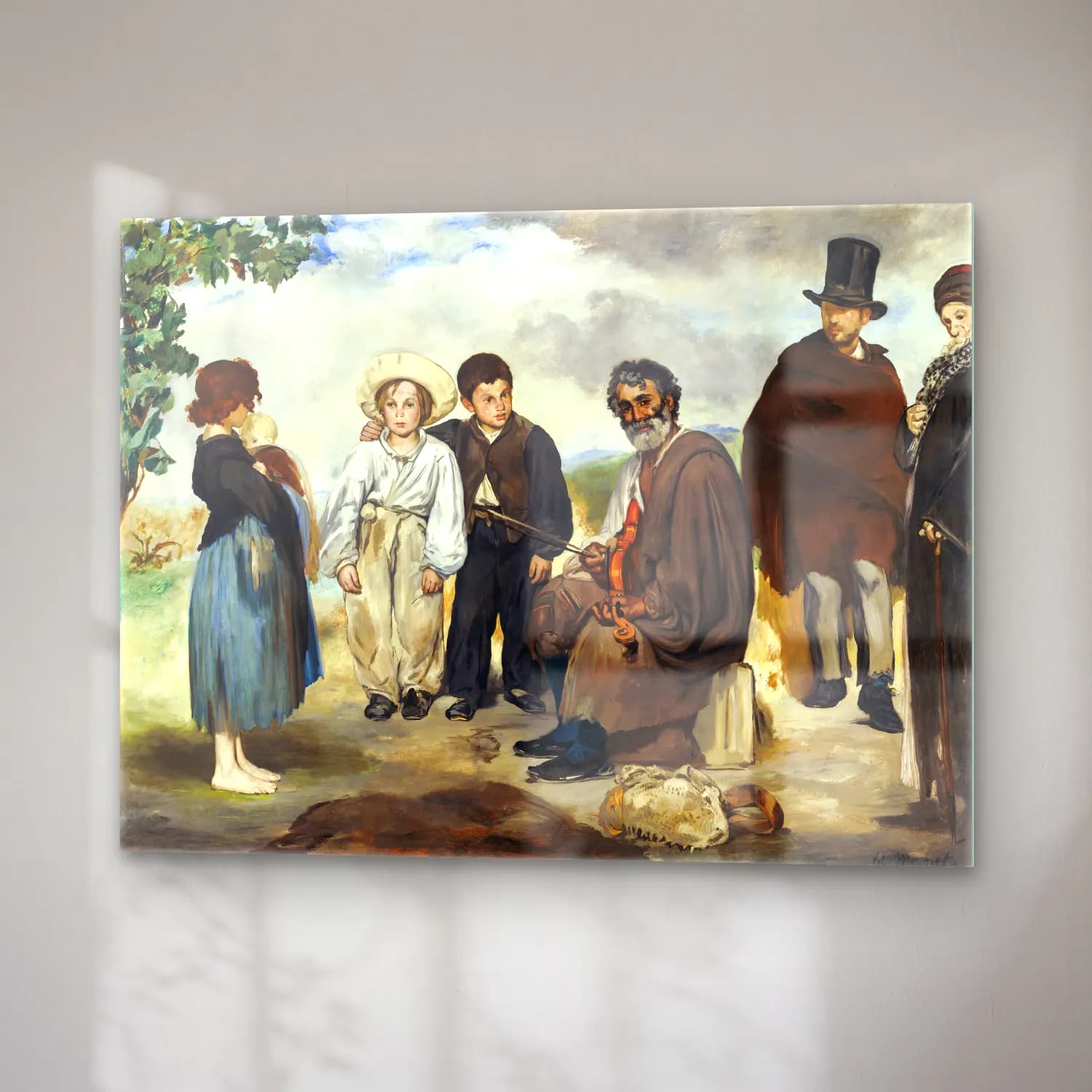 Edouard Manet – The Old Musician cam tablo — sağ açıdan görünüm